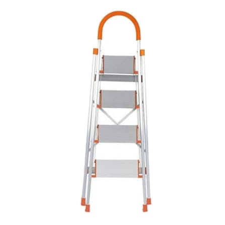 บันได STEP 4 ขั้น MEDILA รุ่น HMLV-00171-4-WH-OR พับได้ อะลูมิเนียม สีขาว-ส้ม_2